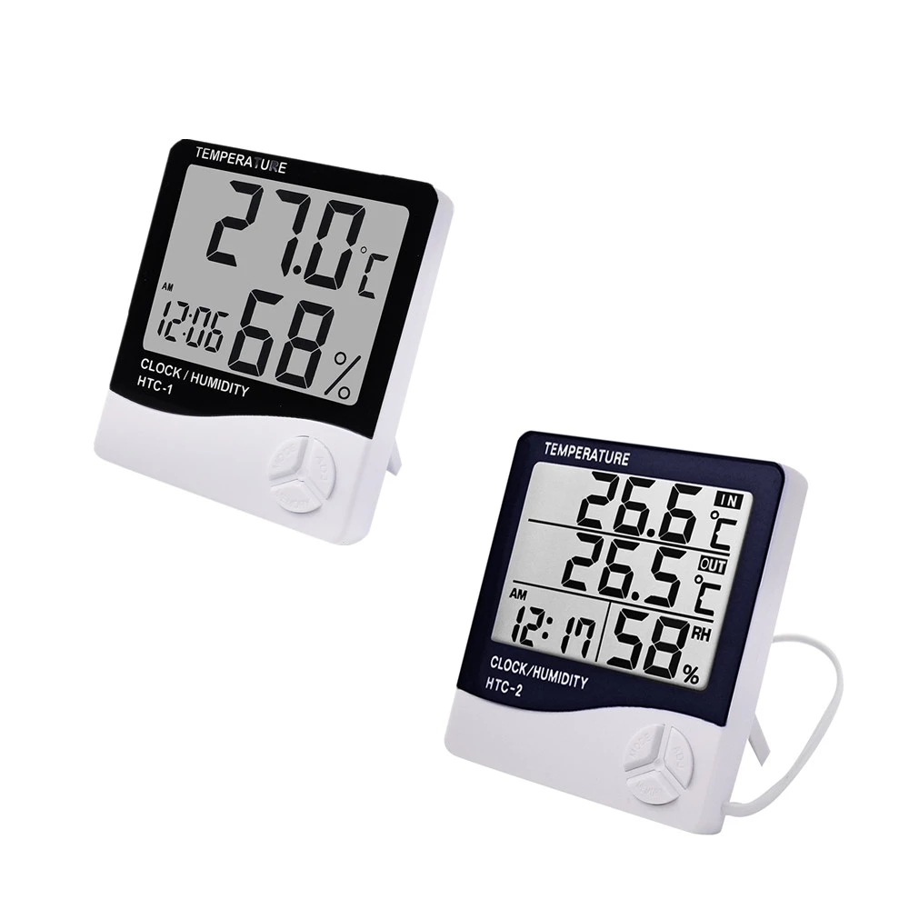 Weather Station Indoor - HTC-1 HTC-2 LCD 전자 디지털 온습도계