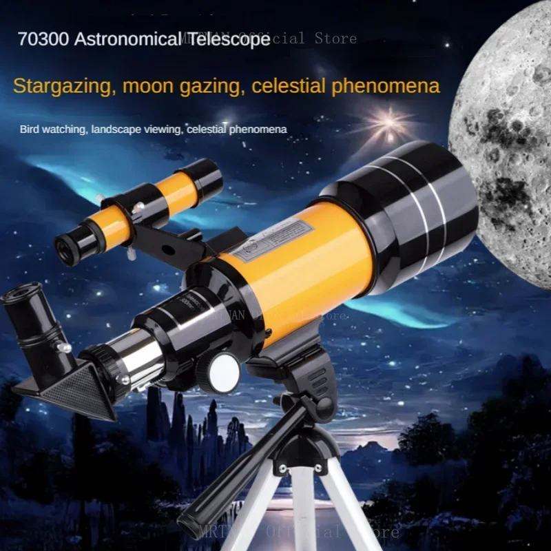 National Geographic Telescope 70Mm - HD 스타 문 전문 천체 망원경,
