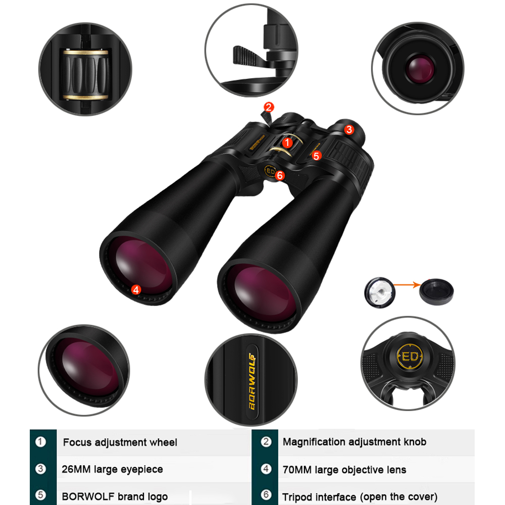 보르울프 대형 대물렌즈 25-75X70 쌍안경 FMC  - National Geographic Telescope 70Mm 리뷰 및 가격