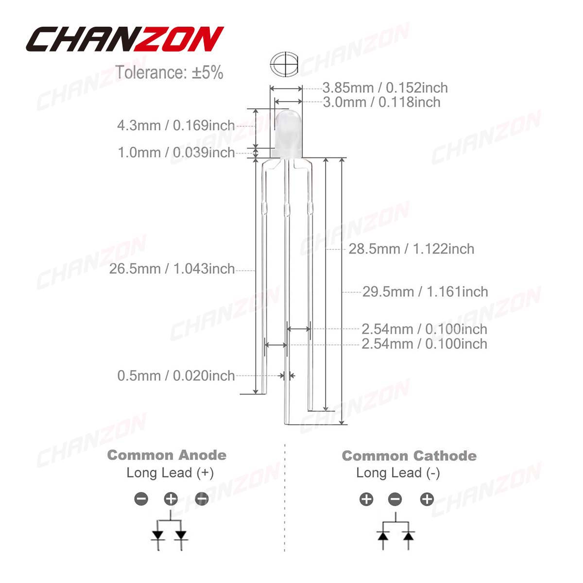 바이 컬러 3 mm LED 발광 다이오드 램프 100p - Science And Hobby 리뷰 및 가격