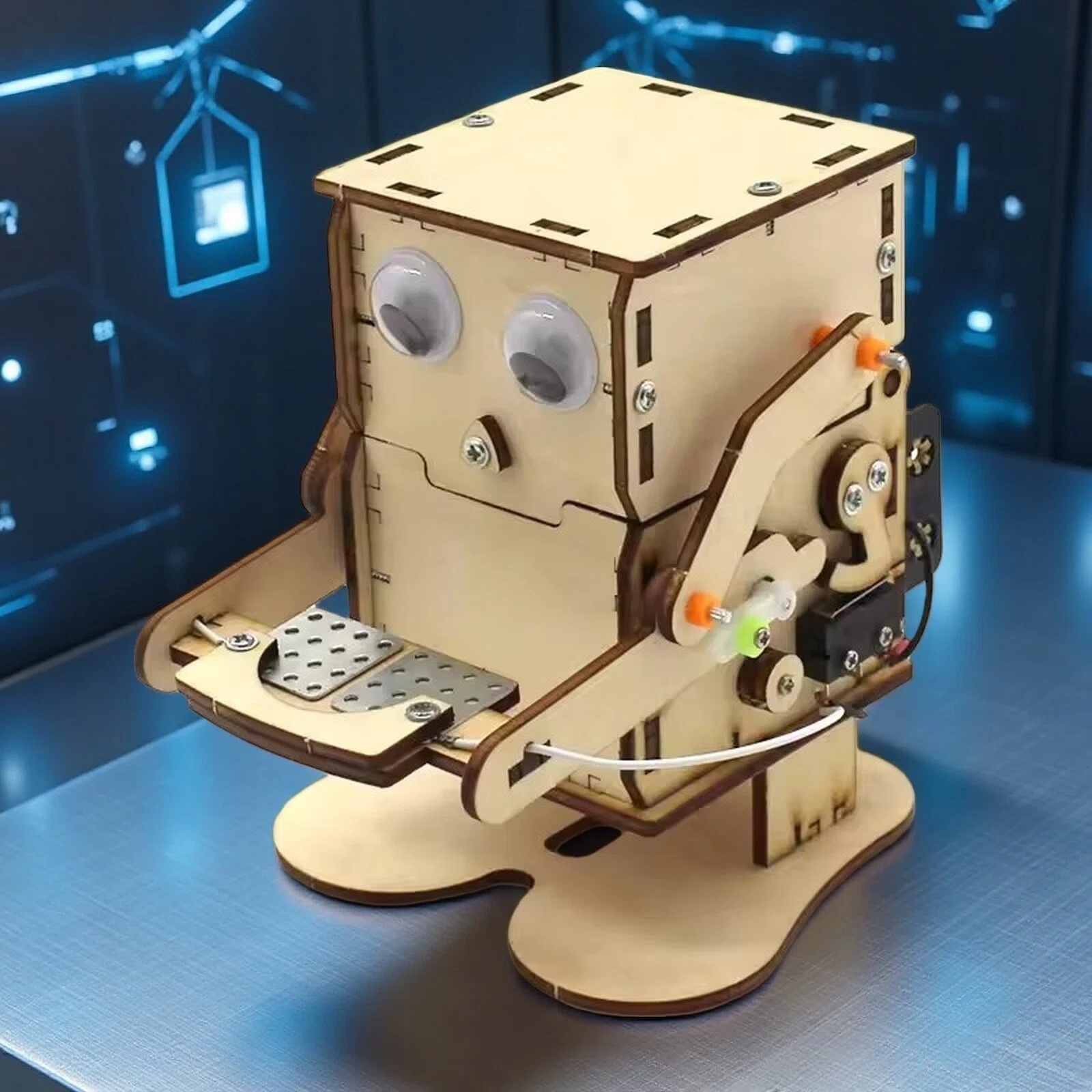 동전을 삼키는 먹는 로봇 모델 DIY 나무 조립 과학  - Science Robotics 리뷰 및 가격