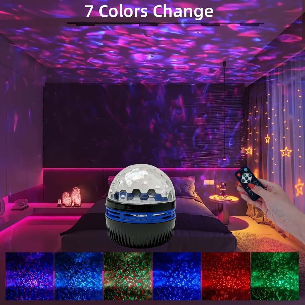 7가지 모드 RGB 별빛 하늘 은하 바다 물결 프로젝터 - Planetarium Projector Home 리뷰 및 가격