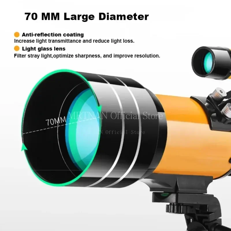 HD 스타 문 전문 천체 망원경, 우주 장거리 쌍안경, - National Geographic Telescope 70Mm 리뷰 및 가격