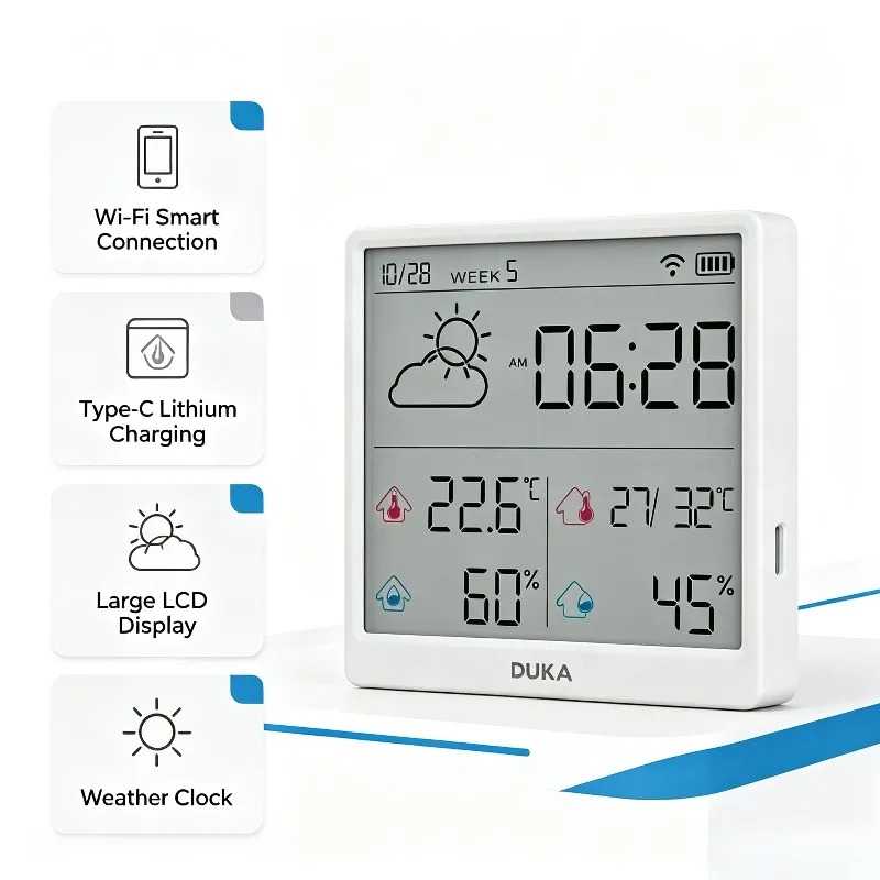 DUKA ATuMan Wi-Fi 스마트 온도 및 습도  - Weather Station Indoor 리뷰 및 가격