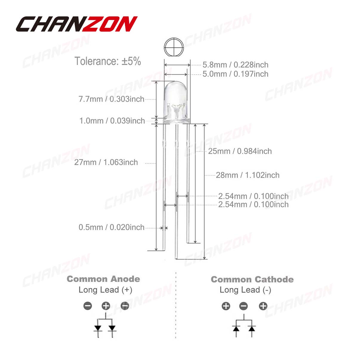 100 개 5 mm LED 발광 다이오드 램프 전구,  - Science And Hobby 리뷰 및 가격