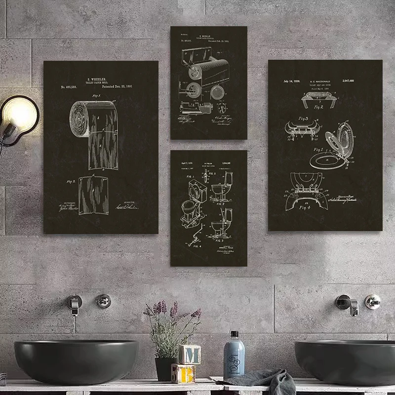 현대 화장지 청사진 포스터 클래식 벽 예술 캔버스 그림 - Star Map Poster 리뷰 및 가격