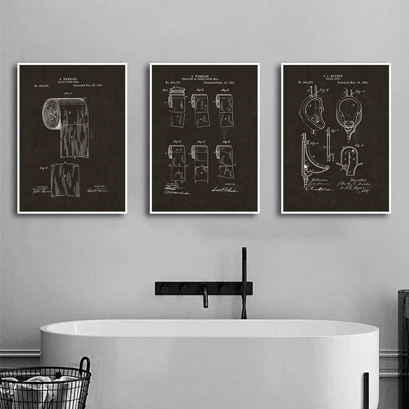 현대 화장지 청사진 포스터 클래식 벽 예술 캔버스 그림 - Star Map Poster 리뷰 및 가격